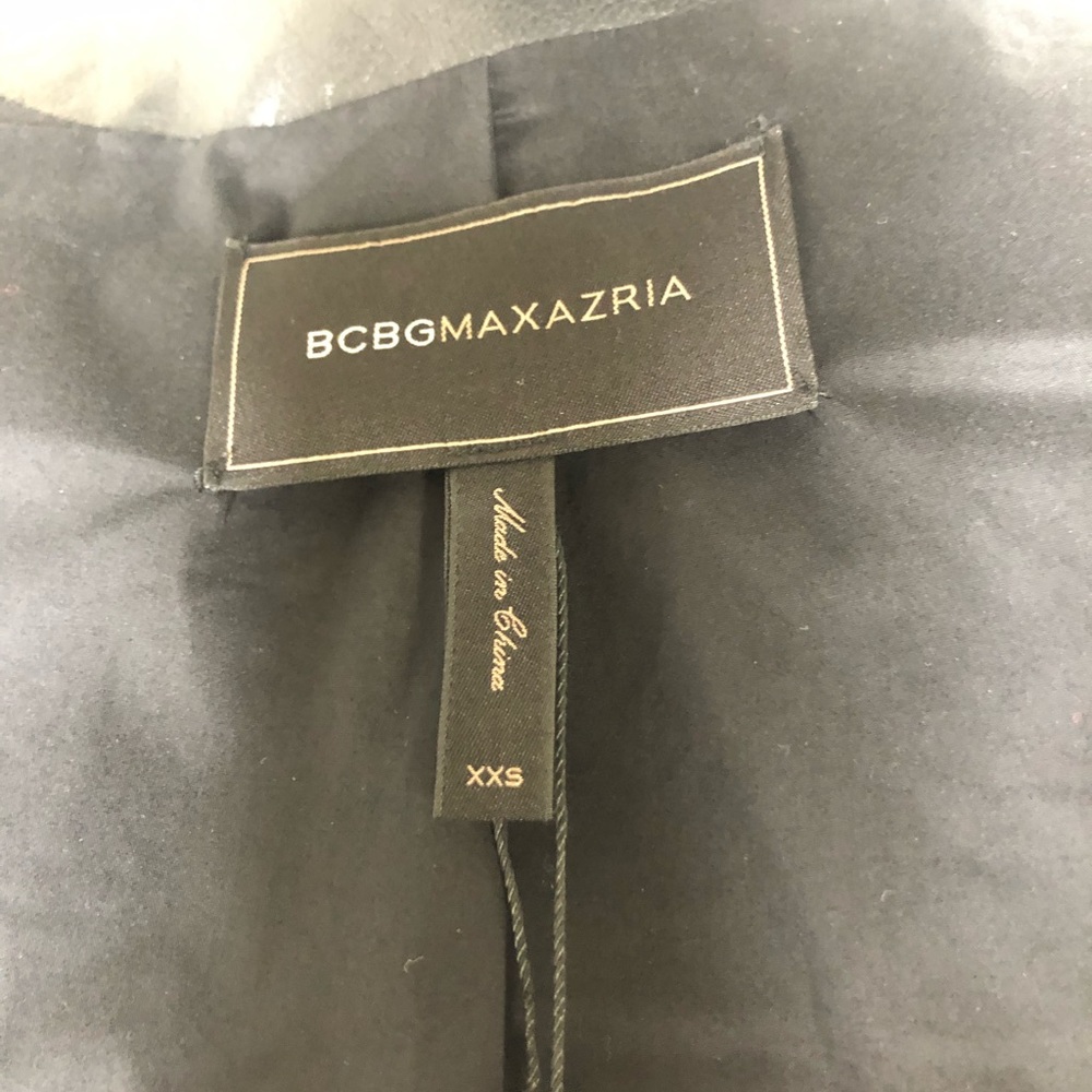 BCBG “Cruz” black pleather jacket - Picture 6 of 8